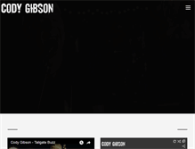 Tablet Screenshot of codygibsonmusic.com